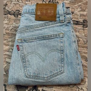 Levi's Light Blue Straight Leg Jeans